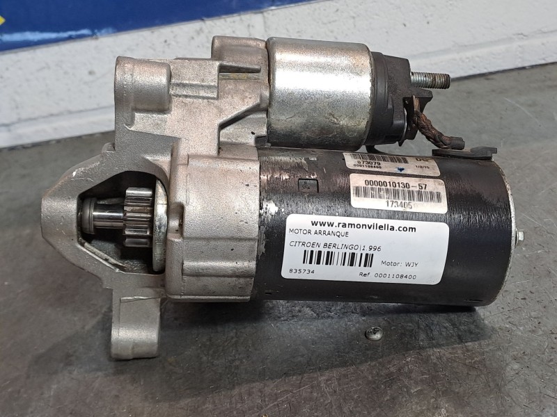 Recambio de motor arranque para citroen berlingo referencia OEM IAM 0001108400  