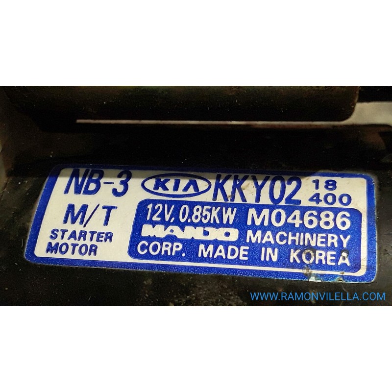 Recambio de motor arranque para kia pride  | 0.95 - 0.00  | 0.95 - 0.00 referencia OEM IAM M04686  