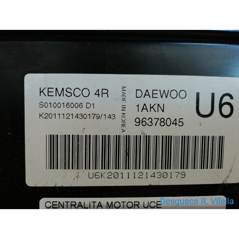 Recambio de centralita motor uce para daewoo nubira berlina se (1999) | 09.00 - 12.03 se (1999) | 09.00 - 12.03 referencia OEM I