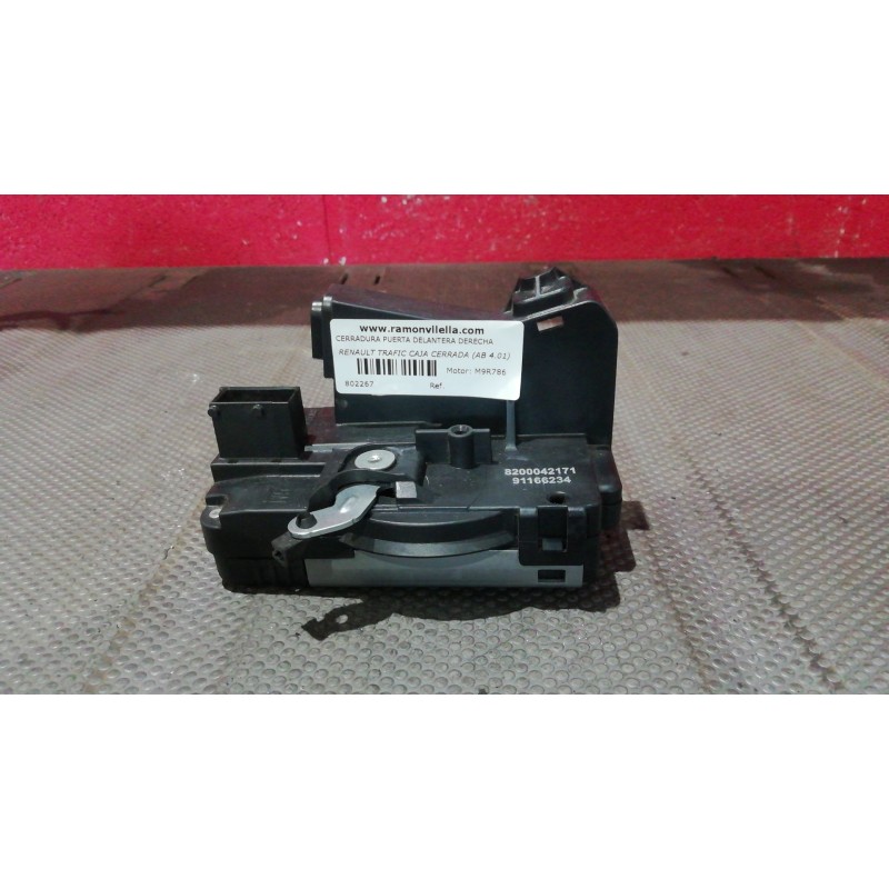 Recambio de cerradura puerta delantera derecha para renault trafic caja cerrada (ab 4.01) l1h1 caja cerrada, corto | 04.01 - 12.