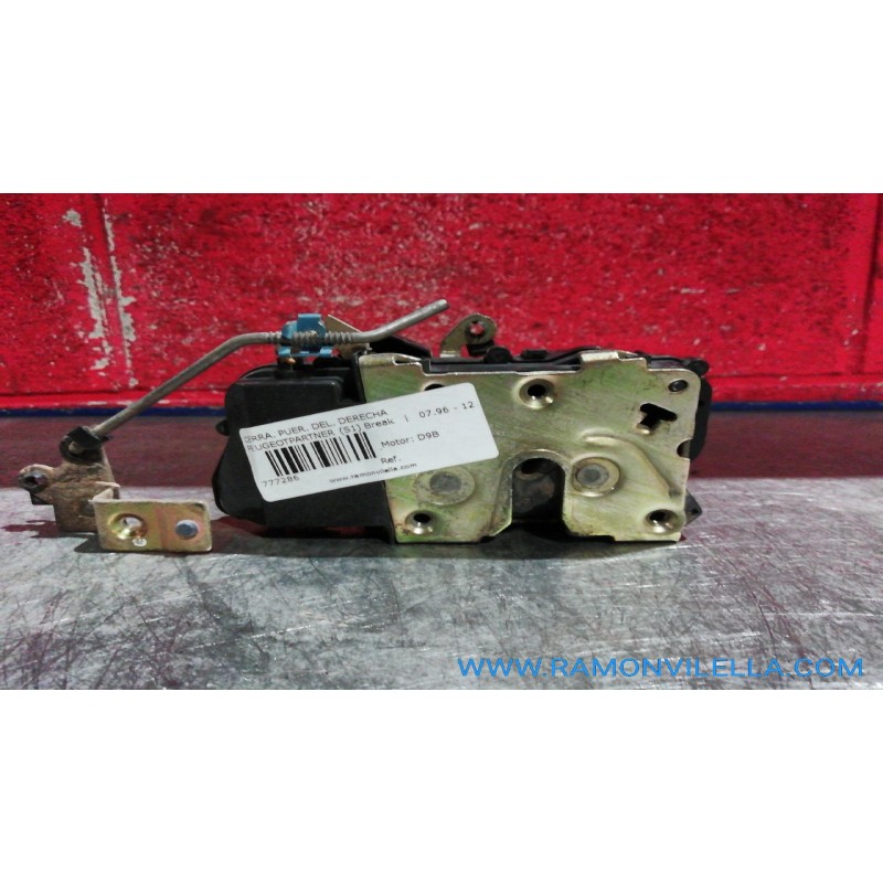 Recambio de cerra. puer. delantero derecha para peugeot partner (s1) break | 07.96 - 12.98 break | 07.96 - 12.98 referencia OEM 