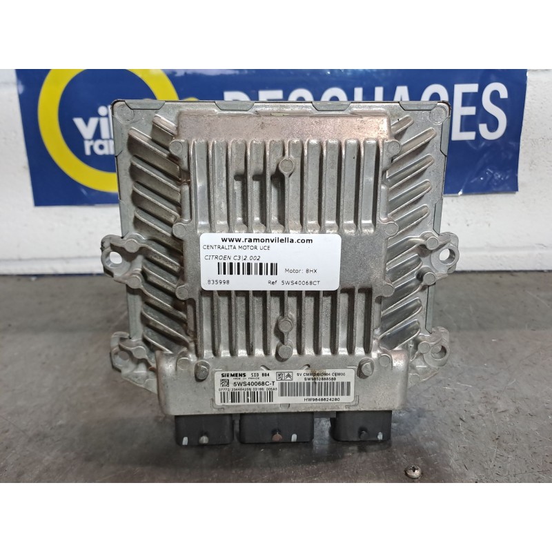 Recambio de centralita motor uce para citroen c3 1.4 hdi exclusive referencia OEM IAM 5WS40068CT  