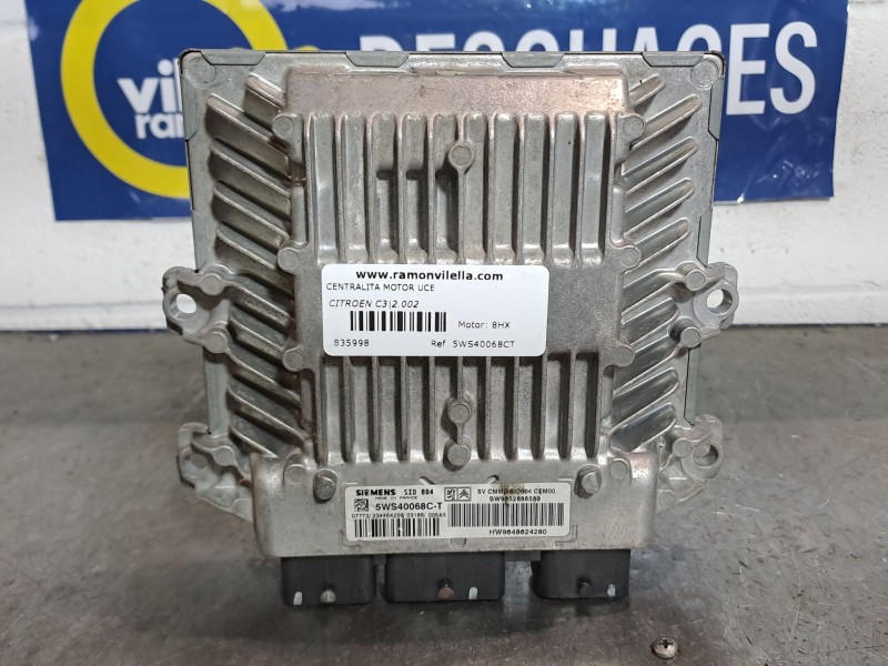 Recambio de centralita motor uce para citroen c3 1.4 hdi exclusive referencia OEM IAM 5WS40068CT  