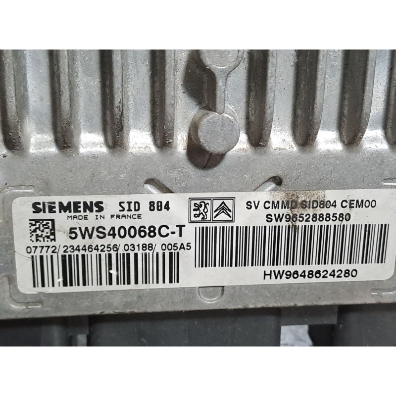 Recambio de centralita motor uce para citroen c3 1.4 hdi exclusive referencia OEM IAM 5WS40068CT  