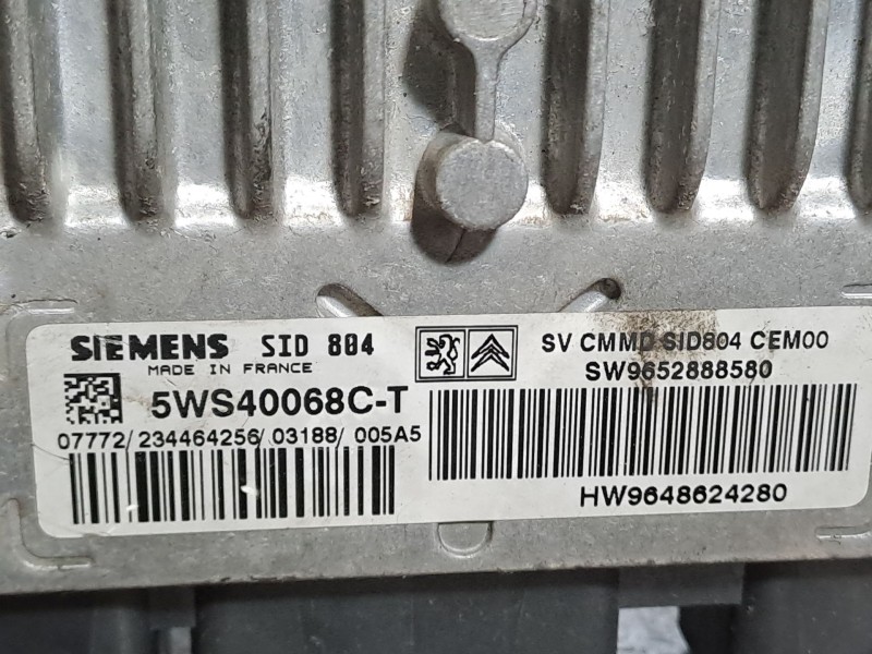 Recambio de centralita motor uce para citroen c3 1.4 hdi exclusive referencia OEM IAM 5WS40068CT  