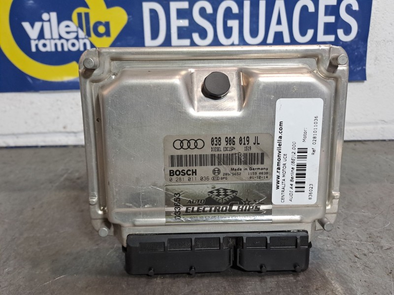 Recambio de centralita motor uce para audi a4 berlina (8e) 1.9 tdi referencia OEM IAM 0281011036 038906019JL EDC15P+