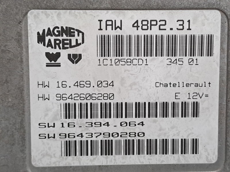 Recambio de centralita motor uce para citroen c5 berlina referencia OEM IAM IAW4BP231  