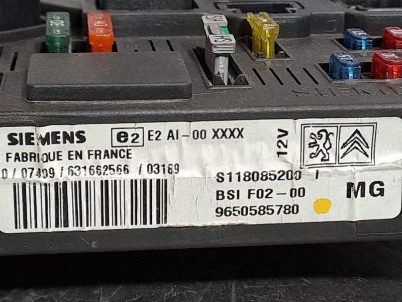 Recambio de centralita bsi para citroen c3 1.4 hdi exclusive referencia OEM IAM BSIF0200  