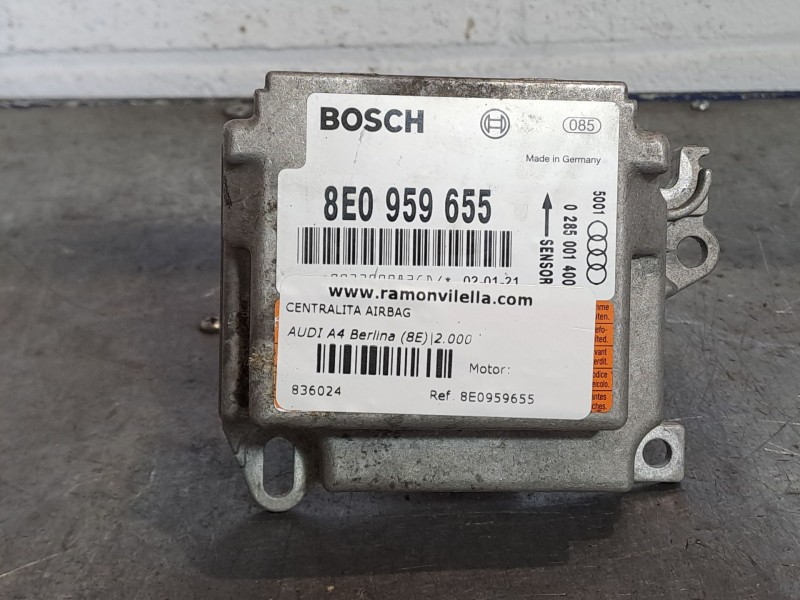 Recambio de centralita airbag para audi a4 berlina (8e) 1.9 tdi referencia OEM IAM 8E0959655  