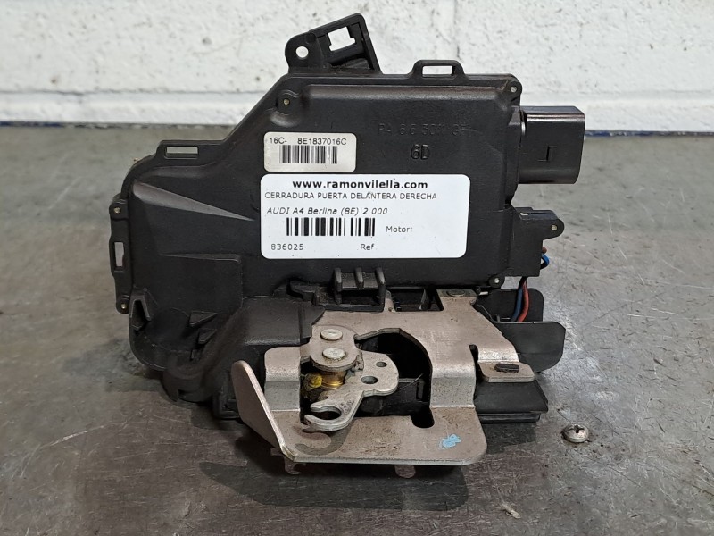 Recambio de cerradura puerta delantera derecha para audi a4 berlina (8e) 1.9 tdi referencia OEM IAM 8E11837016C  