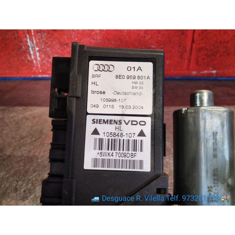 Recambio de motor elevalu. tras. izquierdo para audi a4 avant (8e) 3.0 | 05.01 - 12.04 3.0 | 05.01 - 12.04 referencia OEM IAM 8E