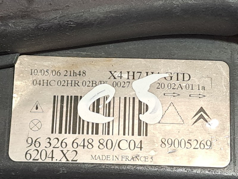 Recambio de faro izquierdo para citroen c5 berlina referencia OEM IAM 9632664880 89005269 