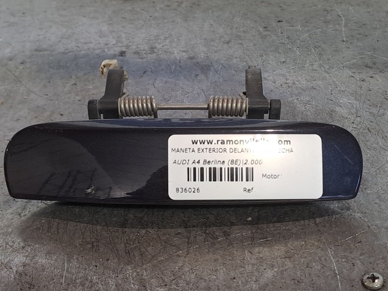Recambio de maneta exterior delantera derecha para audi a4 berlina (8e) 1.9 tdi referencia OEM IAM   