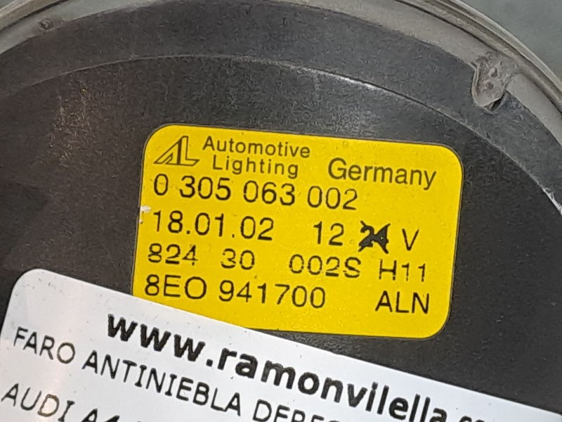 Recambio de faro antiniebla derecho para audi a4 berlina (8e) 1.9 tdi referencia OEM IAM   