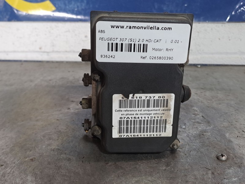 Recambio de abs para peugeot 307 (s1) 2.0 hdi cat | 0.01 - 0.05 2.0 hdi cat | 0.01 - 0.05 referencia OEM IAM 0265800390  