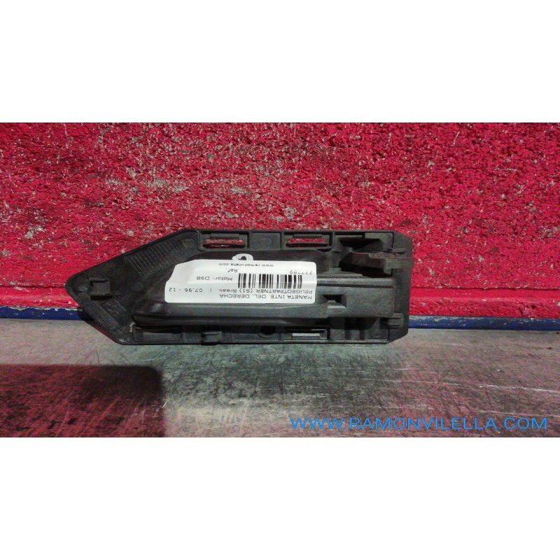 Recambio de maneta inte. delantero derecha para peugeot partner (s1) break | 07.96 - 12.98 break | 07.96 - 12.98 referencia OEM 