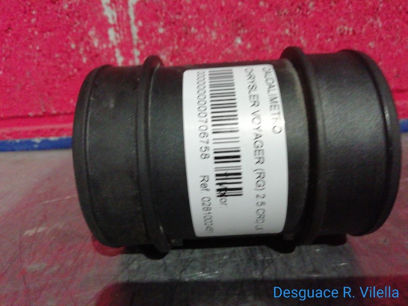 Recambio de caudalimetro para chrysler voyager (rg) 2.5 crd lx | 0.01 - ... 2.5 crd lx | 0.01 - ... referencia OEM IAM 028100245