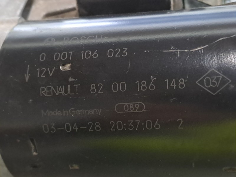 Recambio de motor arranque para renault laguna ii (bg0) 2.0 referencia OEM IAM 0001106023 8200186148 