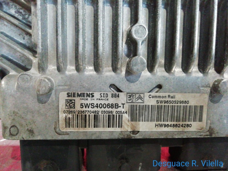 Recambio de centralita motor uce para citroen c3 1.4 hdi sx | 04.02 - 12.06 1.4 hdi sx | 04.02 - 12.06 referencia OEM IAM 5WS400