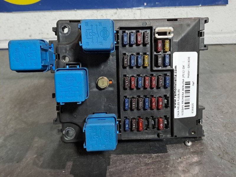 Recambio de caja reles fusibles para nissan primera berlina (p11) gx | 09.97 - 12.99 gx | 09.97 - 12.99 referencia OEM IAM   
