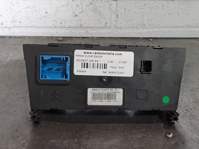 Recambio de mando climatizador para peugeot 308 sw  | 0.08 - ...  | 0.08 - ... referencia OEM IAM 96850724XT  