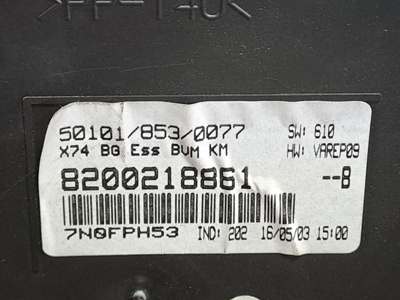 Recambio de cuadro instrumentos para renault laguna ii (bg0) 2.0 referencia OEM IAM 8200218861B  