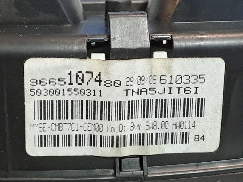 Recambio de cuadro instrumentos para peugeot 308 sw  | 0.08 - ...  | 0.08 - ... referencia OEM IAM 9665107480  