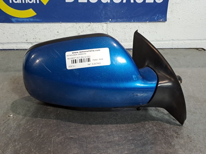 Recambio de retrovisor derecho para peugeot 307 (s1) 2.0 hdi fap cat referencia OEM IAM ELECTRIC  