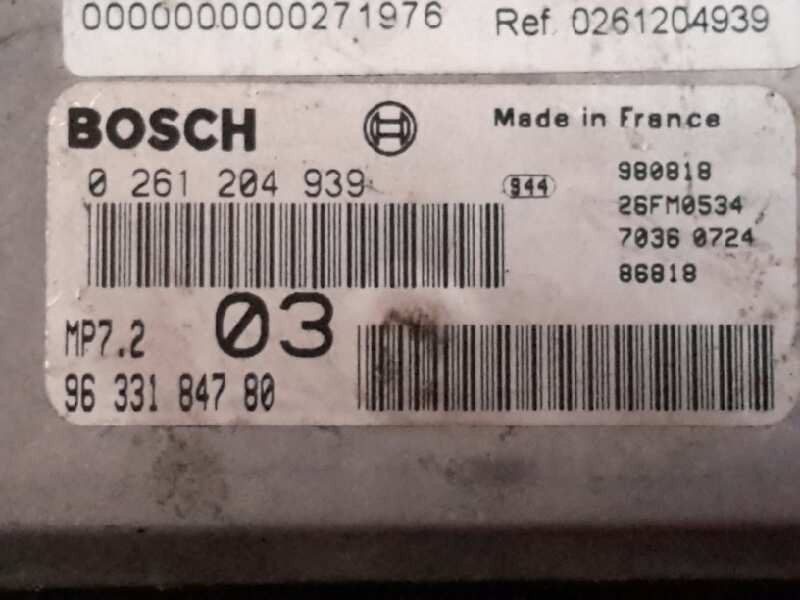 Recambio de centralita motor uce para citroen xsara berlina 1.6 lx | 12.97 - 12.98 1.6 lx | 12.97 - 12.98 referencia OEM IAM 026