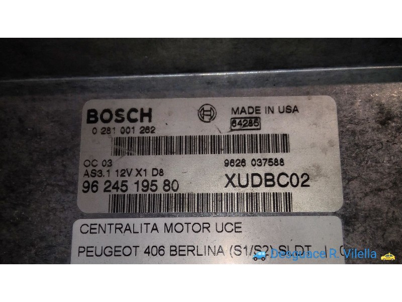 Recambio de centralita motor uce para peugeot 406 berlina (s1/s2) sldt | 08.95 - 12.98 sldt | 08.95 - 12.98 referencia OEM IAM 0