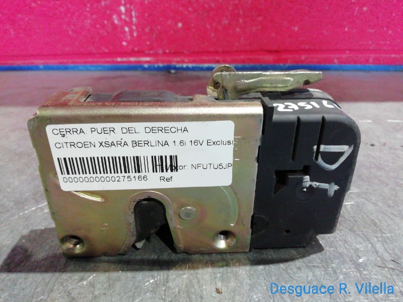 Recambio de cerra. puer. delantero derecha para citroen xsara berlina 1.6i 16v exclusive | 11.00 - 12.05 1.6i 16v exclusive | 11