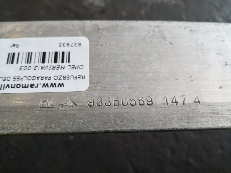 Recambio de refuerzo paragolpes delantero para opel meriva referencia OEM IAM   