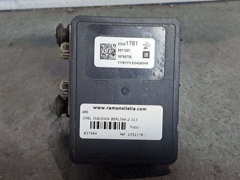 Recambio de abs para opel insignia berlina expression referencia OEM IAM 23321781 23383112 