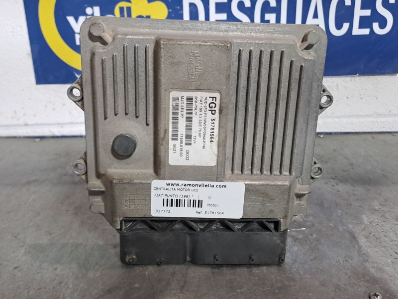 Recambio de centralita motor uce para fiat punto (199)  | ...  | ... referencia OEM IAM 51781564 7160001903 MJD6F3P7