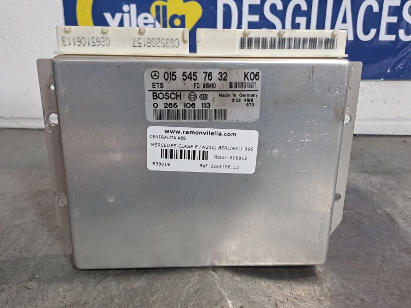 Recambio de centralita abs para mercedes clase e (w210) berlina referencia OEM IAM 0265106113  
