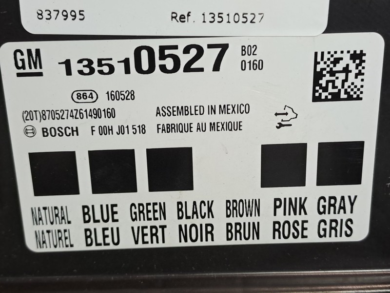 Recambio de centralita confort para opel insignia berlina expression referencia OEM IAM 13510527  