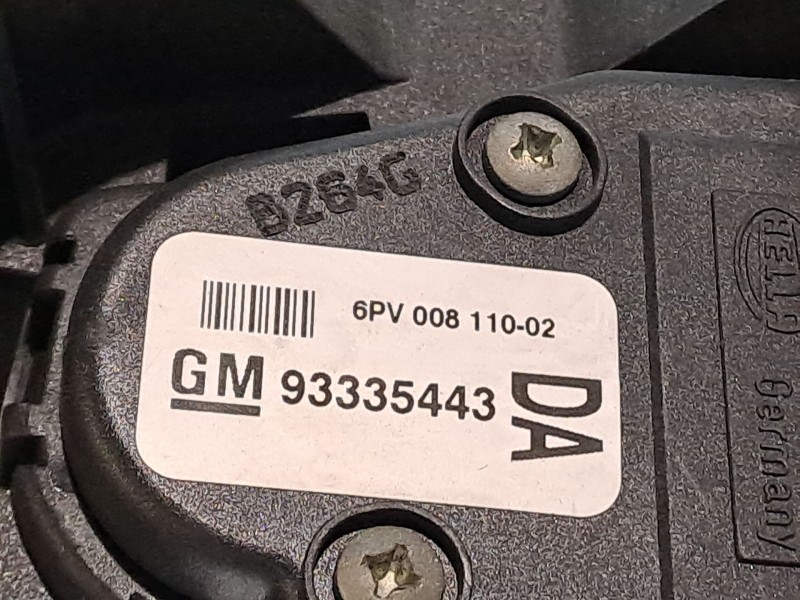 Recambio de potenciometro pedal para opel meriva referencia OEM IAM 93335443  