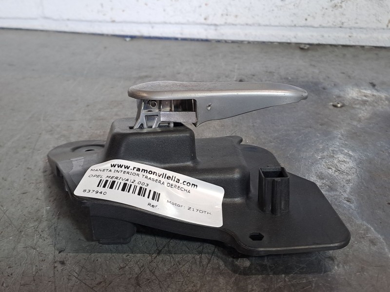 Recambio de maneta interior trasera derecha para opel meriva referencia OEM IAM   