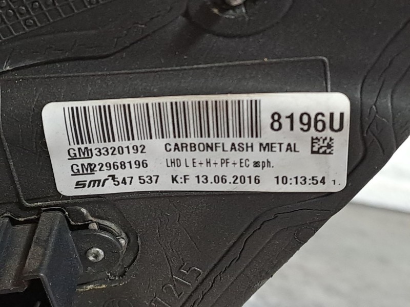 Recambio de retrovisor izquierdo para opel insignia berlina expression referencia OEM IAM ELECTRIC  