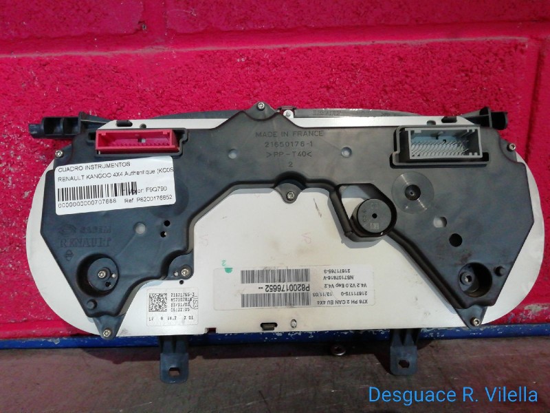 Recambio de cuadro instrumentos para renault kangoo 4x4 authentique (kc0s/v) | 09.01 - 12.03 authentique (kc0s/v) | 09.01 - 12.0