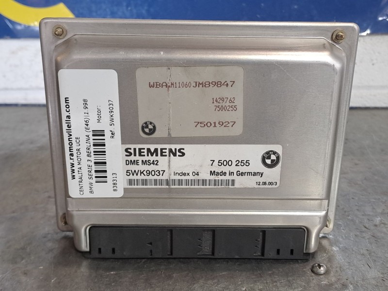 Recambio de centralita motor uce para bmw serie 3 berlina (e46) referencia OEM IAM 5WK9037  