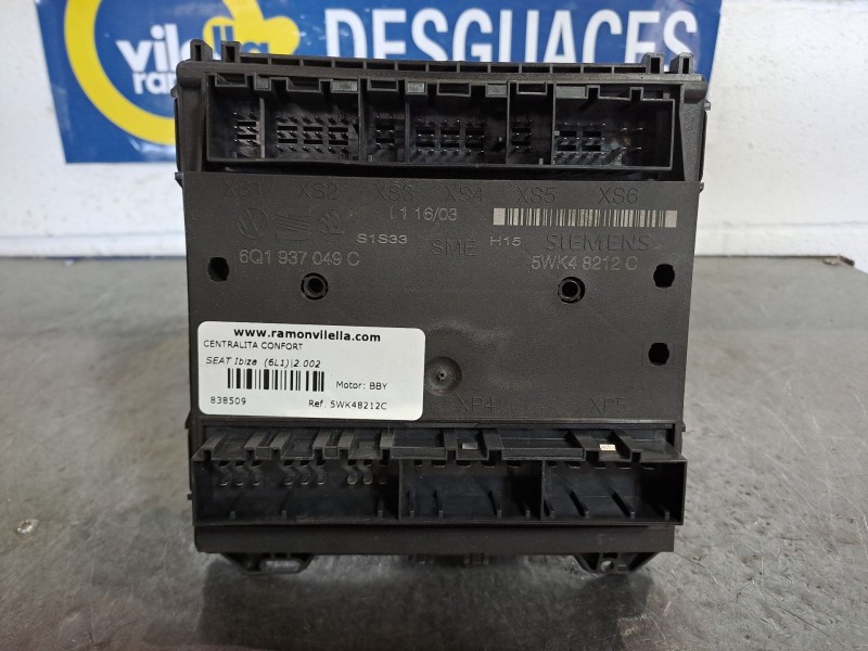 Recambio de centralita confort para seat ibiza (6l1) 1.4 16v referencia OEM IAM 5WK48212C  
