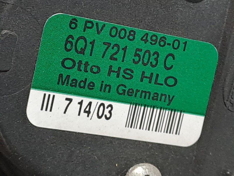 Recambio de potenciometro pedal para seat ibiza (6l1) 1.4 16v referencia OEM IAM 6Q1721503C  