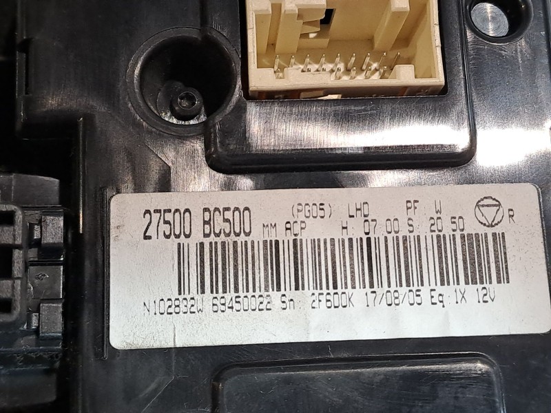 Recambio de mando climatizador para nissan micra (k12e)  | 0.02 - ...  | 0.02 - ... referencia OEM IAM 27500BC500  