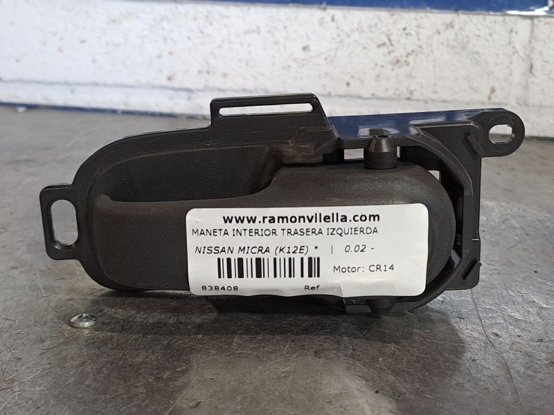 Recambio de maneta interior trasera izquierda para nissan micra (k12e)  | 0.02 - ...  | 0.02 - ... referencia OEM IAM   