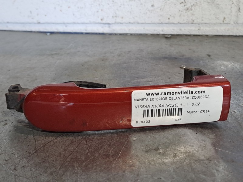 Recambio de maneta exterior delantera izquierda para nissan micra (k12e)  | 0.02 - ...  | 0.02 - ... referencia OEM IAM   