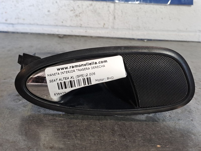 Recambio de maneta interior trasera derecha para seat altea xl (5p5) stylance / style referencia OEM IAM   