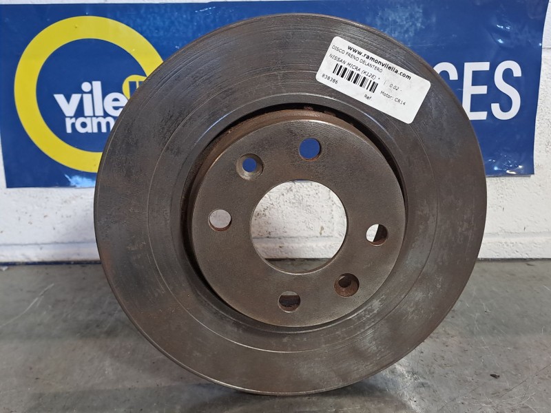 Recambio de disco freno delantero para nissan micra (k12e)  | 0.02 - ...  | 0.02 - ... referencia OEM IAM   