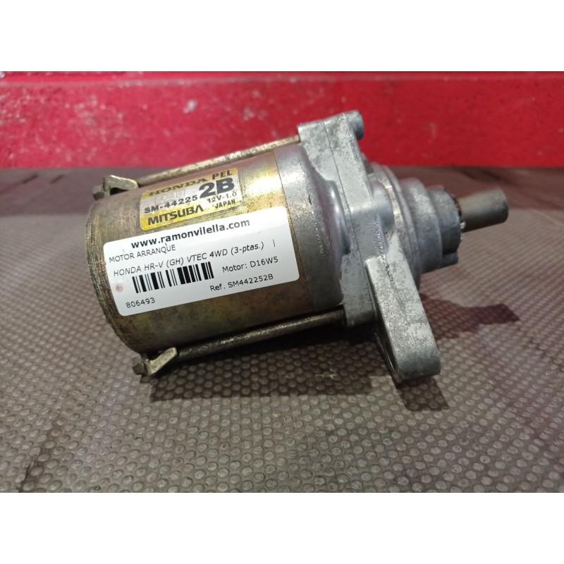 Recambio de motor arranque para honda hr-v (gh) vtec 4wd (3-ptas.) | 02.01 - ... vtec 4wd (3-ptas.) | 02.01 - ... referencia OEM