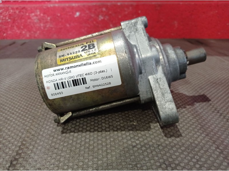 Recambio de motor arranque para honda hr-v (gh) vtec 4wd (3-ptas.) | 02.01 - ... vtec 4wd (3-ptas.) | 02.01 - ... referencia OEM